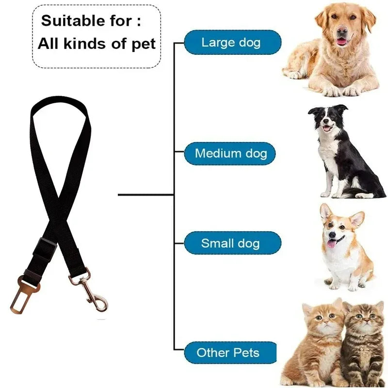 Adjustable Dog & Cat Car Safety Belt
