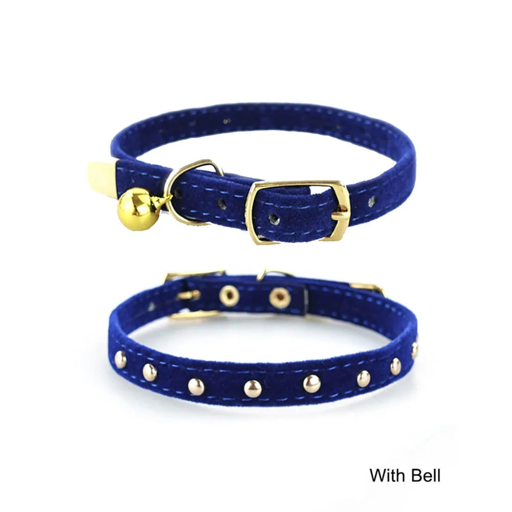 Cute Adjustable Cat Collar with Bell