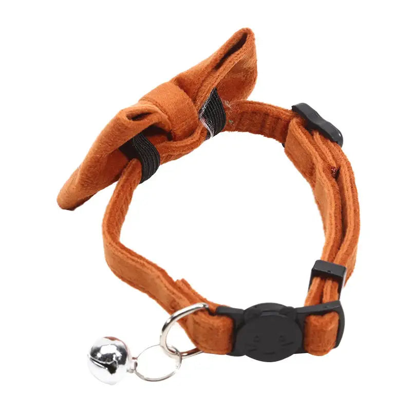 Multicolor Cat Collar with Bow & Bell