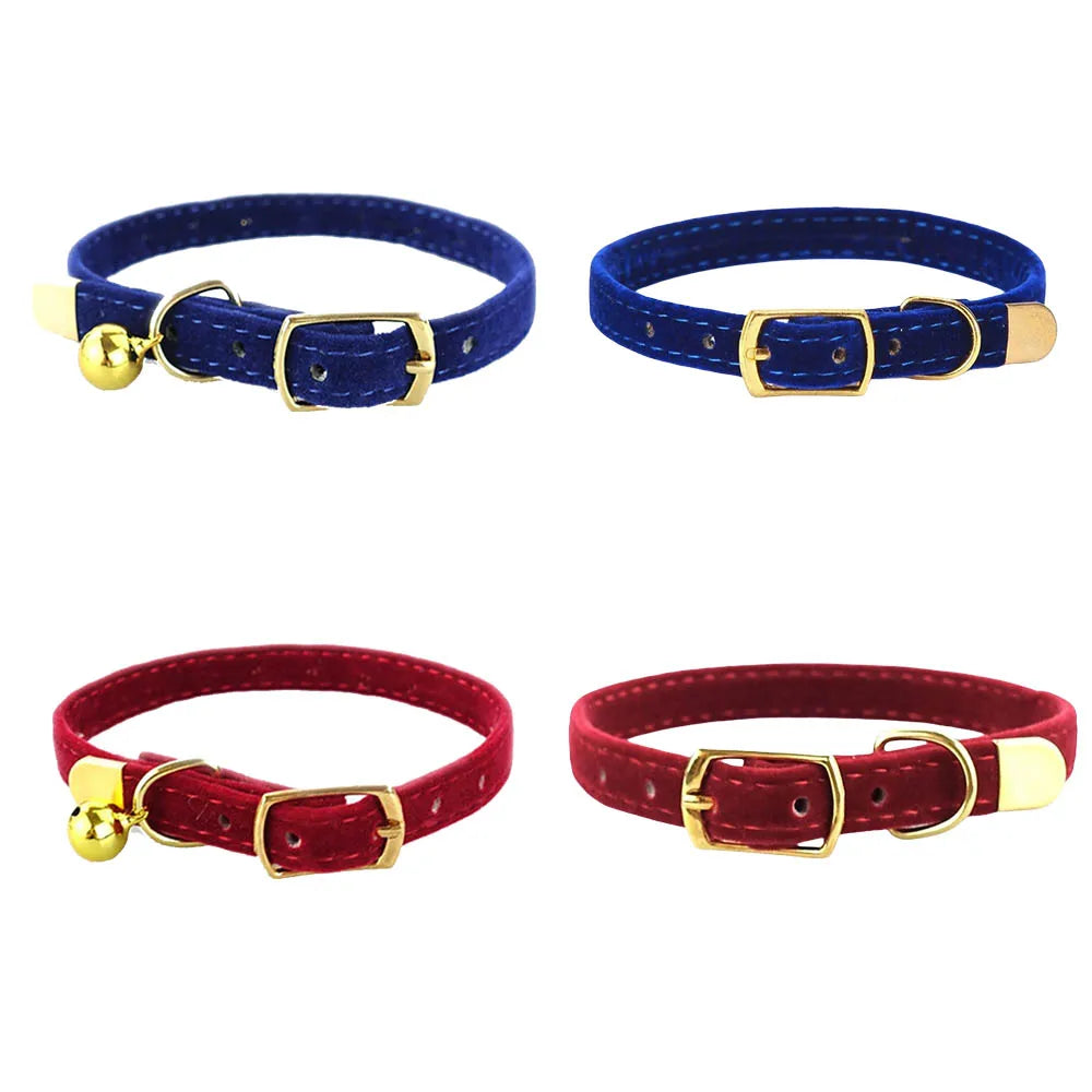 Cute Adjustable Cat Collar with Bell