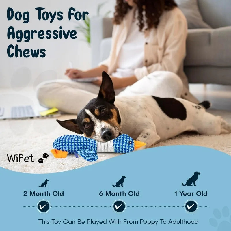 Squeaky Plush Chew Toy for Dogs and Cats