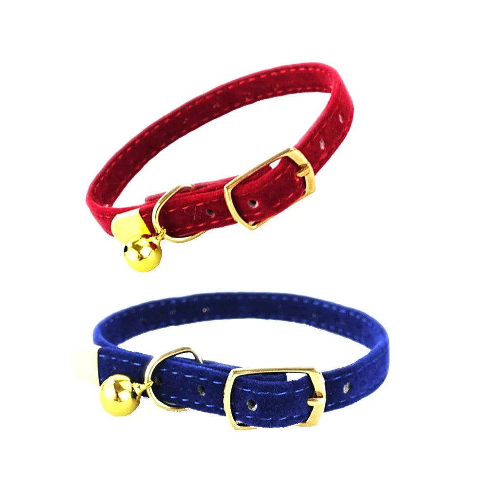 Cute Adjustable Cat Collar with Bell