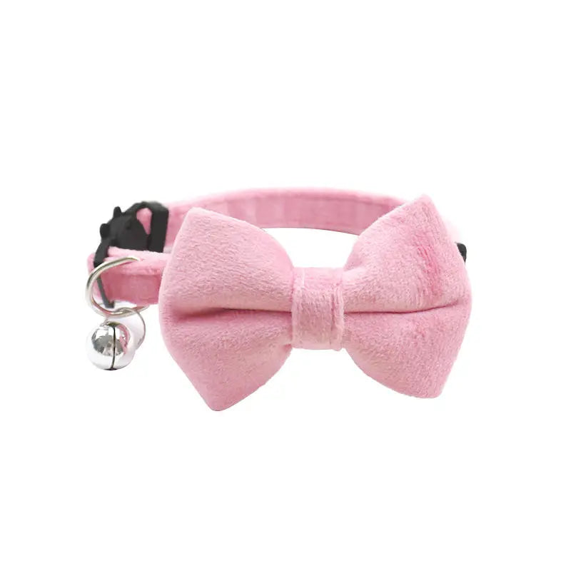 Multicolor Cat Collar with Bow & Bell