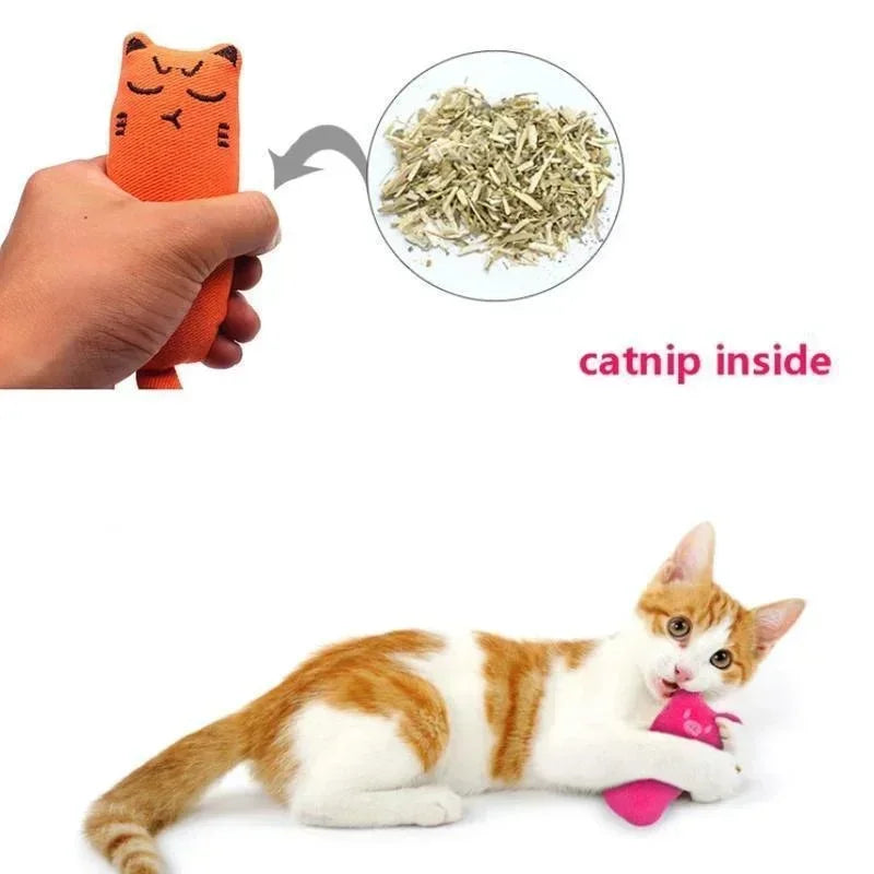 Catnip Plush Thumb Toy for Cats