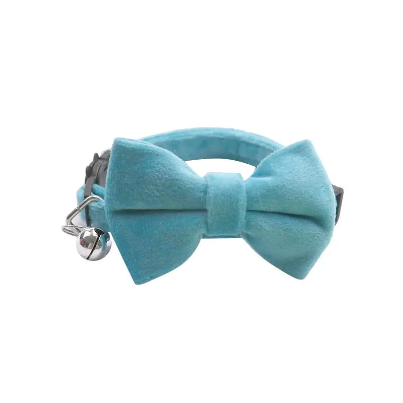Multicolor Cat Collar with Bow & Bell