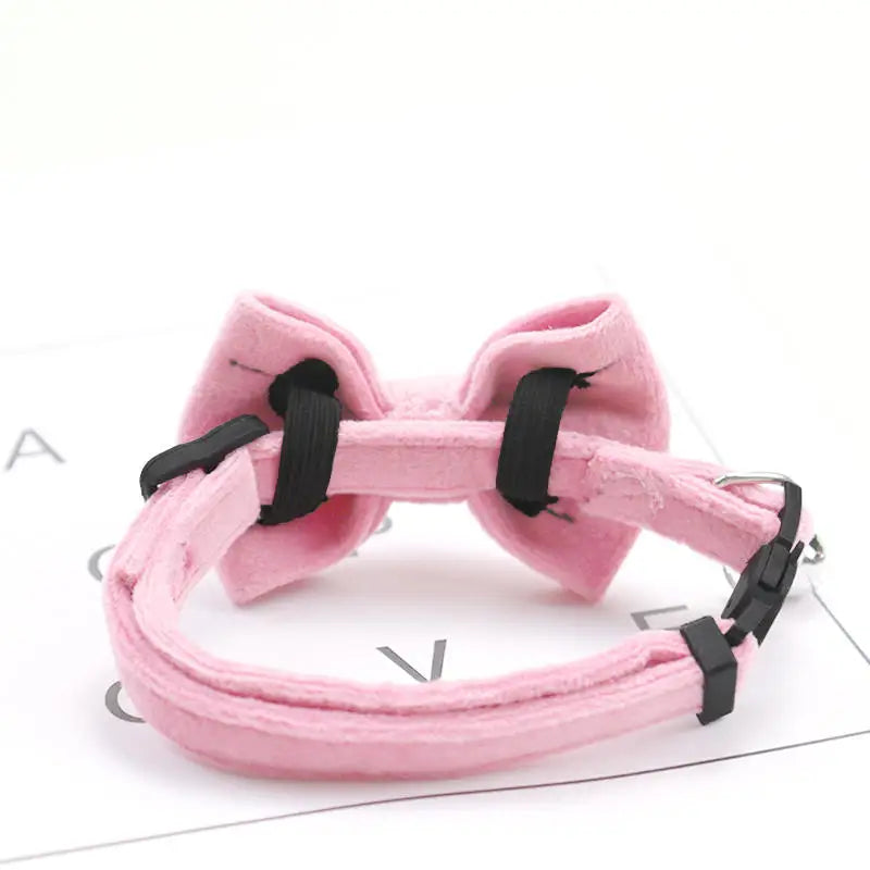 Multicolor Cat Collar with Bow & Bell