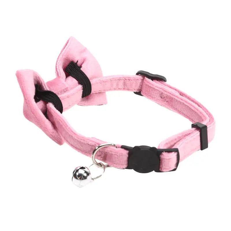 Multicolor Cat Collar with Bow & Bell