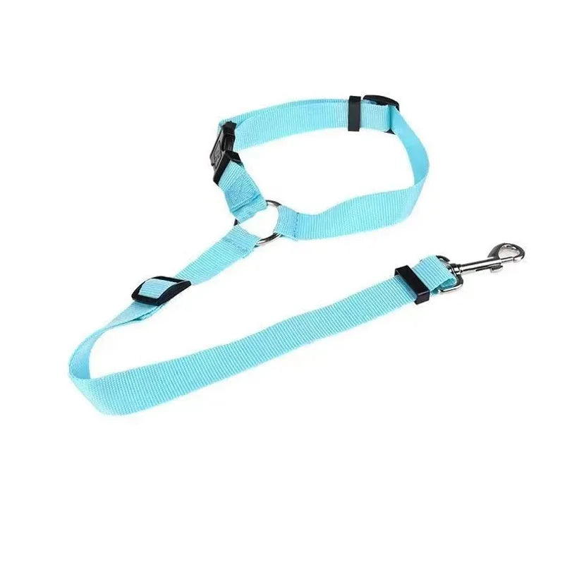 2-in-1 Pet Car Seat Belt & Leash